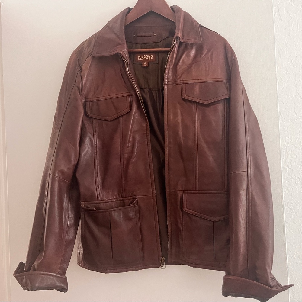 Wilsons Leather Dark Brown Classic Jacket